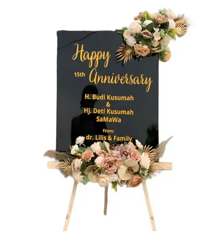 Papan Bunga Akrilik Menjer