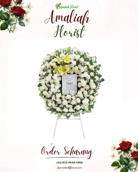 Krans Bunga Duka Menjer